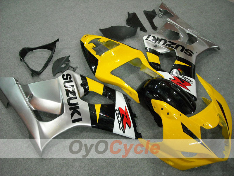 Kit carene stampate a iniezione per GSX R750 04-05 - Giallo, Argento - Stile originale #OYO87901171 Immagine principale del prodotto
