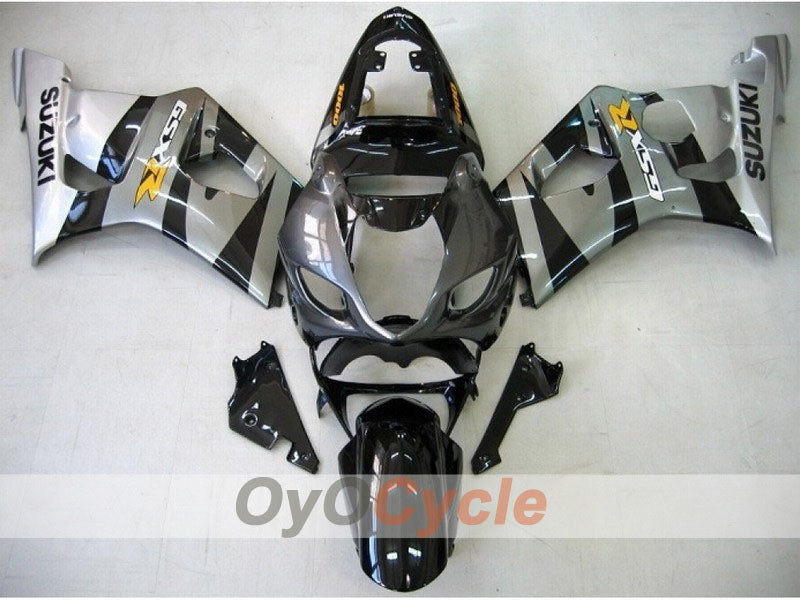 Carenatura a iniezione per GSX R1000 03-04 - Nero, Argento - Stile di fabbrica #OYO87901891 Immagine principale del prodotto