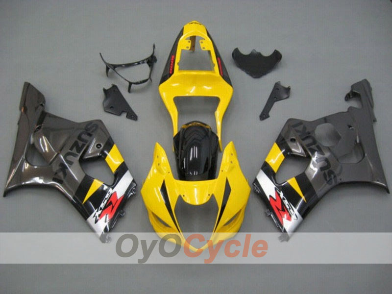 Kit carene a iniezione per GSX R1000 03-04 - Giallo, Nero - Stile di fabbrica #OYO87901903 Immagine principale del prodotto