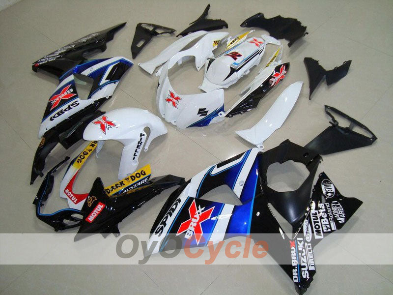 Kit carene a iniezione per GSX R1000 09-16 - Bianco, Nero - Dark Dog #OYO87902864 Immagine principale del prodotto