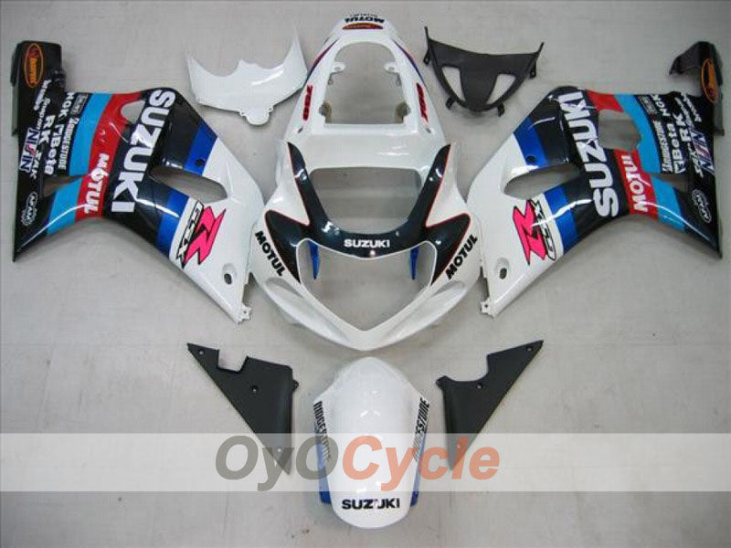 Kit carene a iniezione per GSX R750 anni 00-03 - Bianco, Nero - MOTUL #OYO87901063 Immagine principale del prodotto