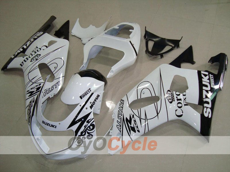 Kit carene a iniezione per GSX R600 01-03 - Bianco, Nero - Corona, MOTUL #OYO87901026 Immagine principale del prodotto