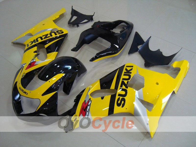 Kit carene a iniezione per GSX R600 01-03 - Giallo, Nero - Stile di fabbrica #OYO87901098 Immagine principale del prodotto