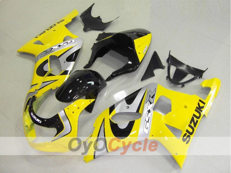 Kit carene a iniezione per GSX R750 anni 00-03 - Giallo, Nero - Stile di fabbrica #OYO87901103 Immagine principale del prodotto