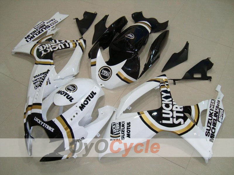 Carenatura ad iniezione per GSX R600 06-07 - Bianco, Nero - Lucky Strike, MICHELIN, MOTUL #OYO87901511 Immagine principale del prodotto