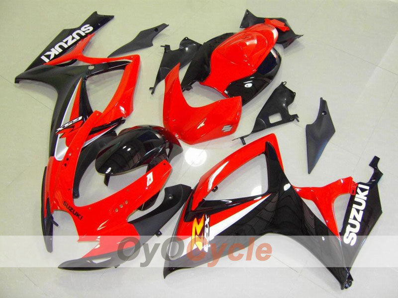 Kit carene stampate a iniezione per GSX R600 06-07 - Rosso, Nero - Stile originale #OYO87901553 Immagine principale del prodotto