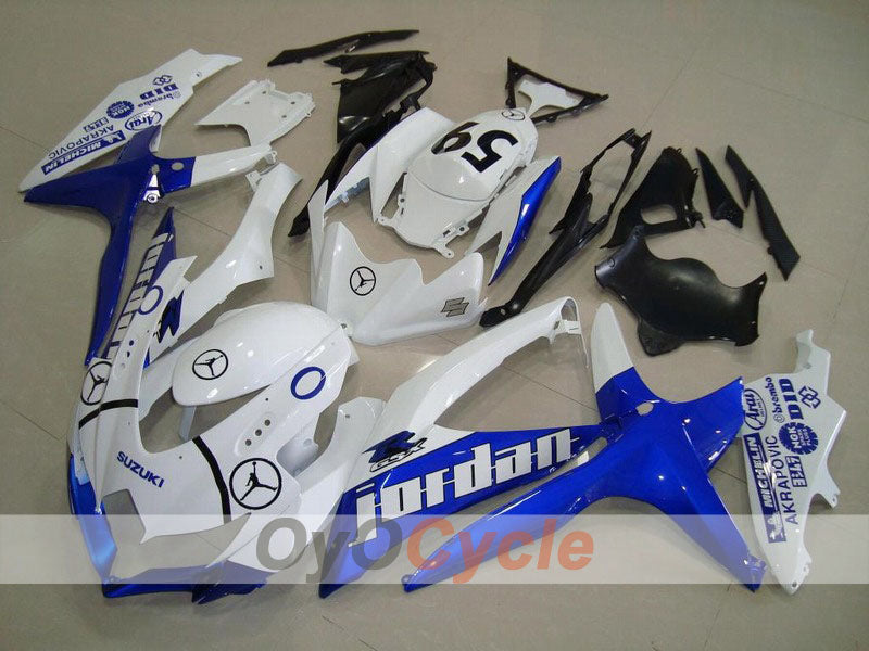 Kit carenatura a iniezione per GSX R750 08-10 - Blu, Bianco - Jordan #OYO87901447 Immagine principale del prodotto