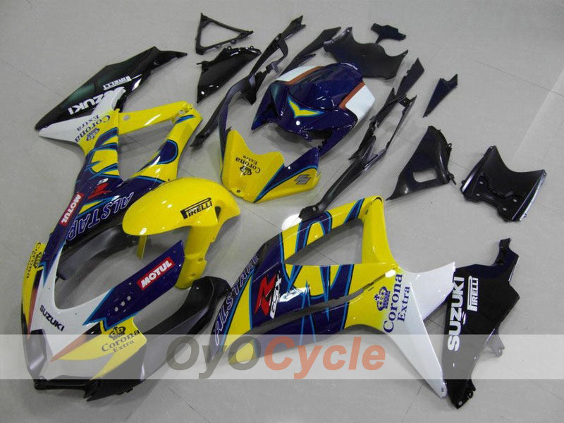 Carene a iniezione per GSX R750 08-10 - Giallo, Nero - Corona #OYO87901380 Immagine principale del prodotto