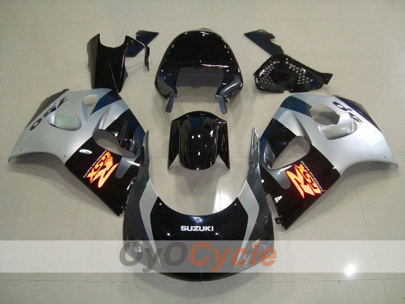 Kit carene per Suzuki GSXR750 del 96-99 - Nero, Argento - Stile di fabbrica #OYO87903015 Immagine principale del prodotto
