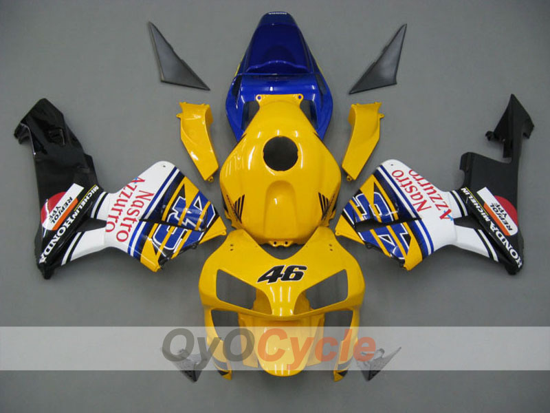 Carene a iniezione per CBR600RR 03-04 - Giallo, Nero - Nastro Azzurro #OYO87902542 Immagine principale del prodotto