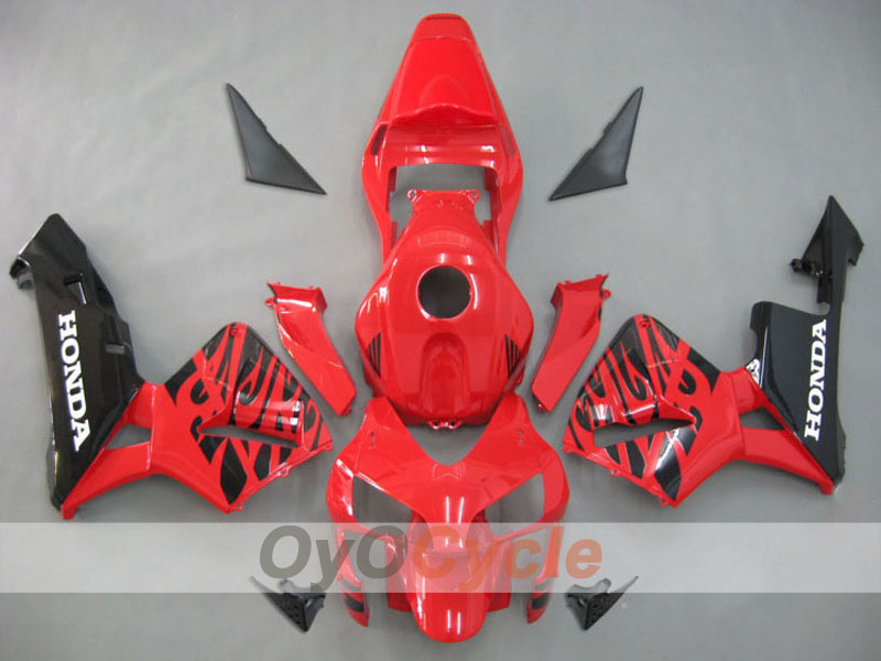 Kit carene a iniezione per CBR600RR 03-04 - Rosso, Nero - Fiamma #OYO87902514 Immagine principale del prodotto
