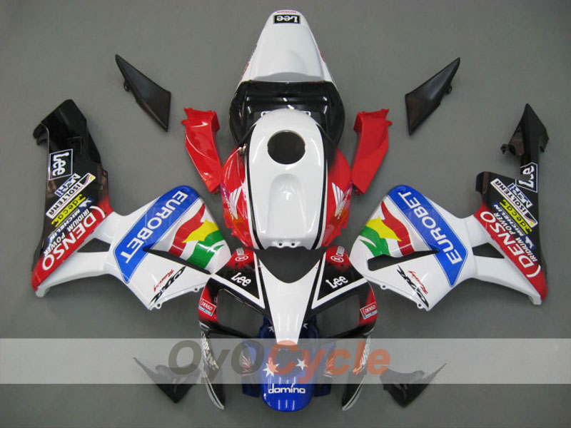 Kit carene a iniezione per CBR600RR 03-04 - Rosso, Bianco - Lee #OYO87902533 Immagine principale del prodotto
