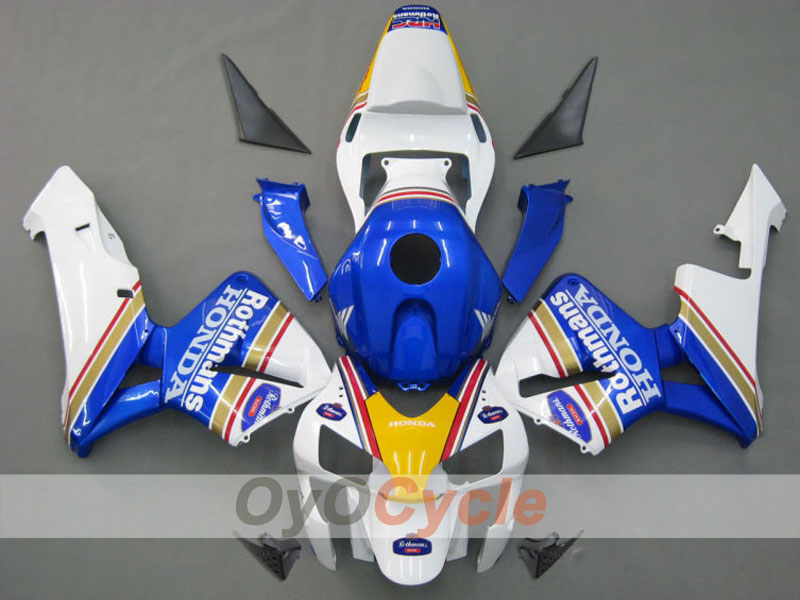 Carenatura a iniezione per CBR600RR 03-04 - Blu, Bianco - Rothmans #OYO87902554 Immagine principale del prodotto