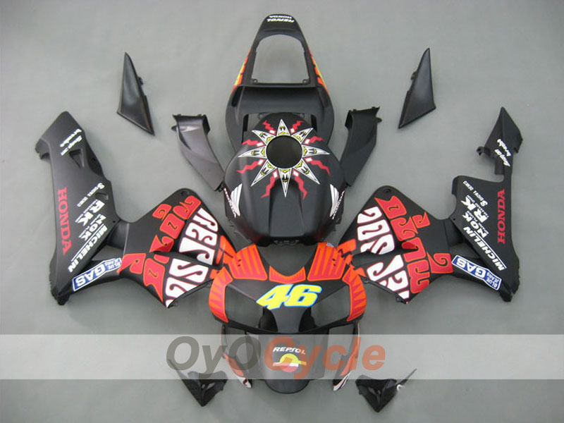 Carena a iniezione per CBR600RR 03-04 - Nero opaco - Rossi #OYO87902540 Immagine principale del prodotto