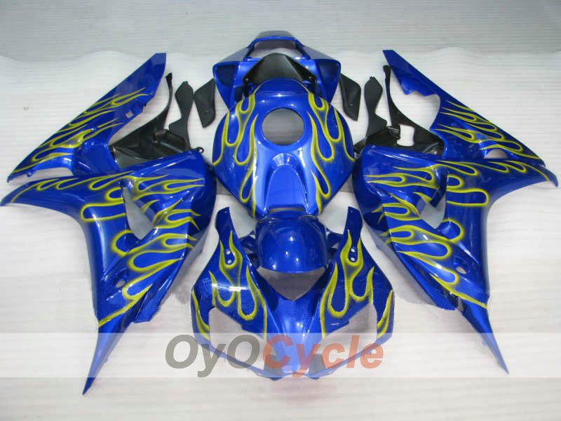Carenatura a iniezione per CBR1000RR 06-07 - Giallo, Blu - Fiamma #OYO87900585 Immagine principale del prodotto