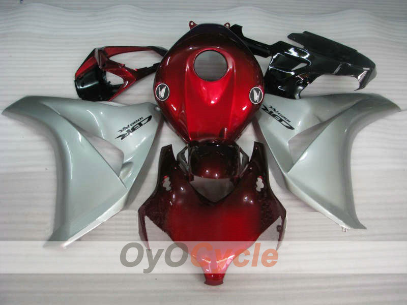 Kit carenatura a iniezione per CBR1000RR 08-11 - Rosso, Argento - Stile di fabbrica #OYO87900711 Immagine principale del prodotto