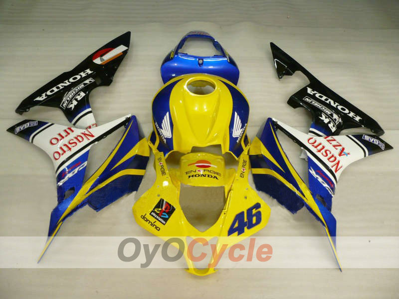 Kit carenatura a iniezione per CBR600RR 07-08 - Giallo, Blu - Nastro Azzurro #OYO87900376 Immagine principale del prodotto