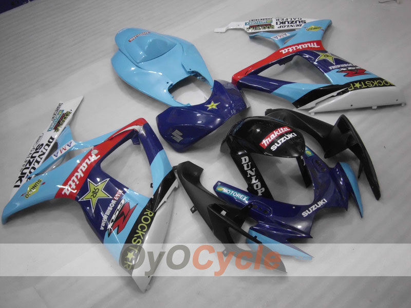 Kit carene a iniezione per GSX R600 06-07 - Blu, Nero - DUNLOP #OYO87901466 Immagine principale del prodotto