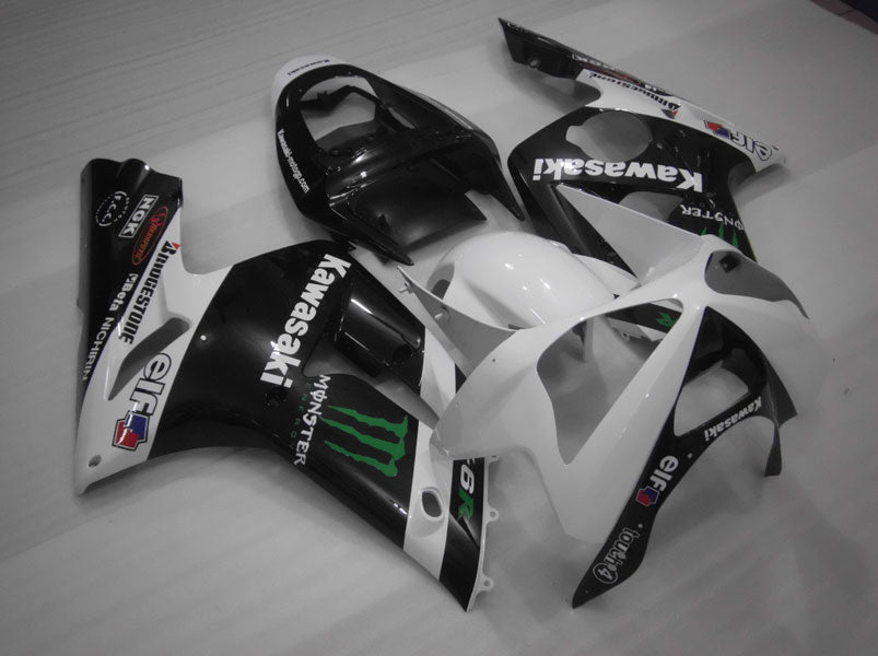 Kit carene a iniezione per NINJA ZX-6R 03-04 - Bianco, Nero - Monster #OYO87901810 Immagine principale del prodotto