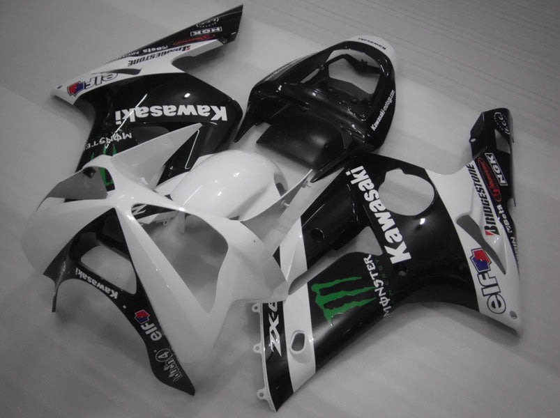Kit carene a iniezione per NINJA ZX-6R 03-04 - Bianco, Nero - Monster #OYO87901810 Immagine secondaria del prodotto