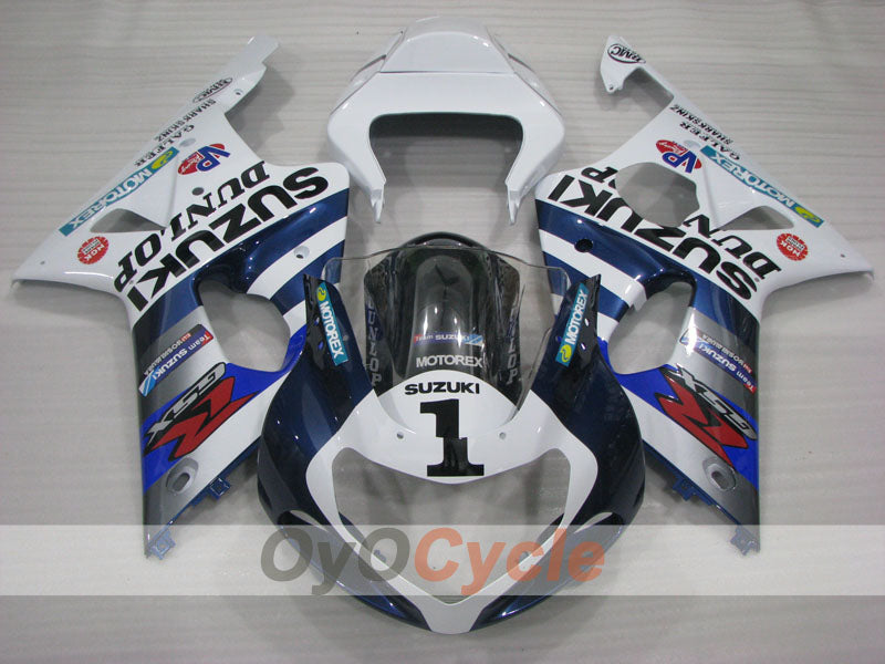 Kit Carenatura a Iniezione per GSX R600 01-03 - Blu, Bianco - DUNLOP #OYO87905081 Immagine secondaria del prodotto