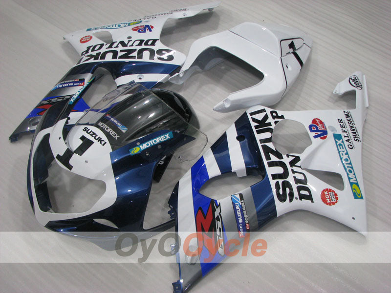 Kit carene a iniezione per GSX R1000 00-02 - Blu, Bianco - DUNLOP #OYO87905182 Immagine secondaria del prodotto