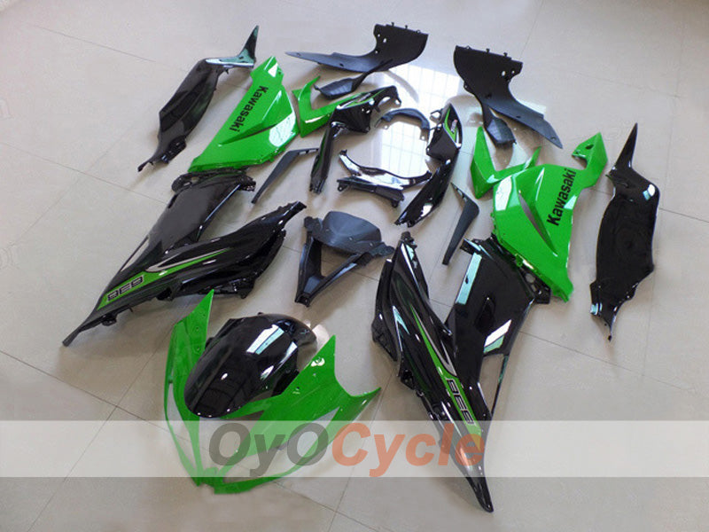 Kit carene a iniezione per NINJA ZX-6R 13-18 - Verde, Nero - Stile di fabbrica #OYO87903157 Immagine principale del prodotto