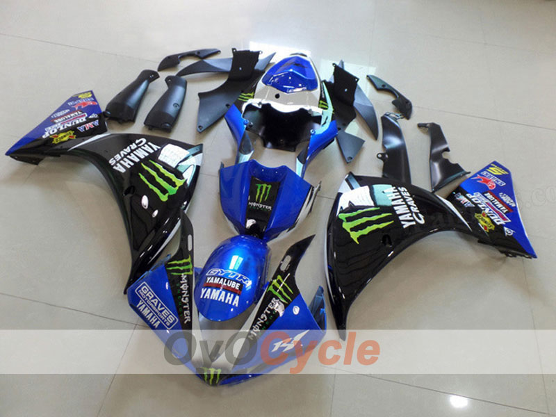 Kit Carene a Iniezione per YZF-R1 12-14 - Blu, Nero - DUNLOP #OYO87903172 Immagine principale del prodotto