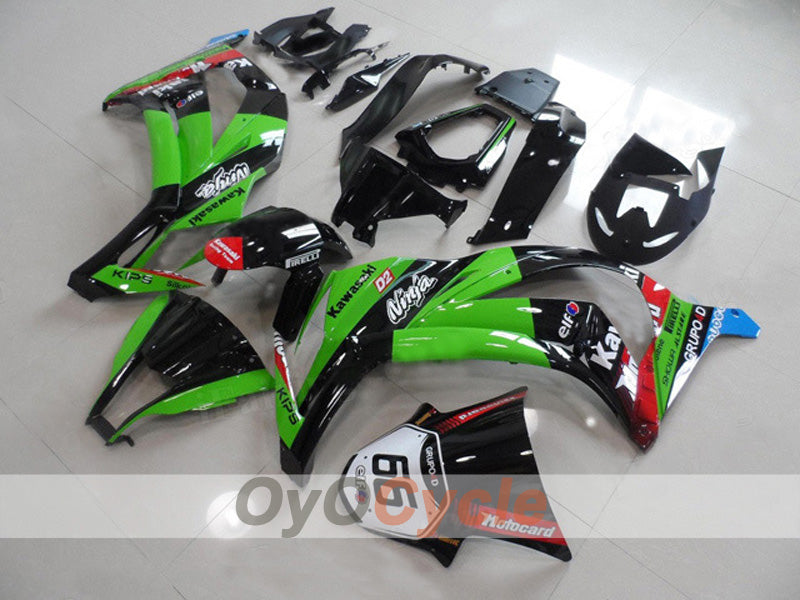 Kit carene a iniezione per NINJA ZX-10R 11-15 - Verde, Nero - Stile di fabbrica #OYO87903128 Immagine principale del prodotto