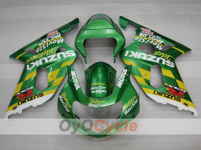 Carenatura a iniezione per GSX R1000 00-02 - Verde - MOTUL #OYO87905189 Immagine principale del prodotto
