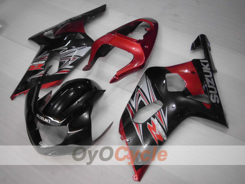Kit carenatura a iniezione per GSX R600 01-03 - Rosso, Nero - Stile di fabbrica #OYO87901069 Immagine secondaria del prodotto