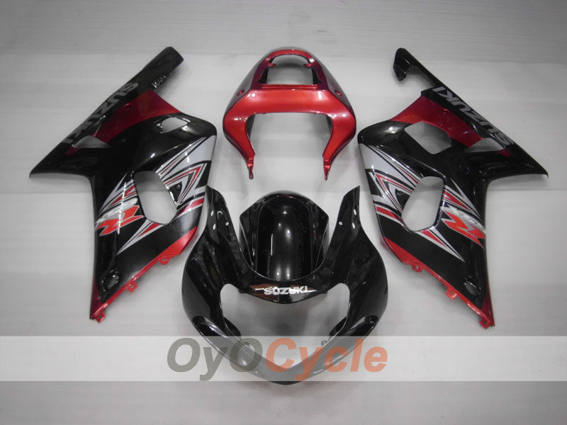 Kit carenatura a iniezione per GSX R600 01-03 - Rosso, Nero - Stile di fabbrica #OYO87901069 Immagine principale del prodotto