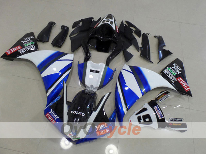 Kit carene a iniezione per YZF-R1 12-14 - Blu, Bianco - Stile Factory #OYO87903173 Immagine principale del prodotto
