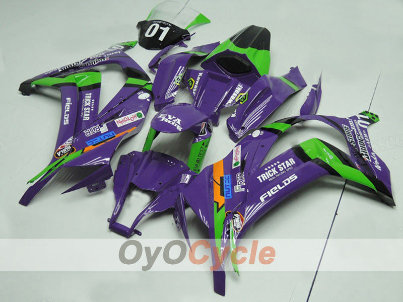 Carene a iniezione per NINJA ZX-10R 11-15 - Verde, Viola - Stile di fabbrica #OYO87903129 Immagine principale del prodotto