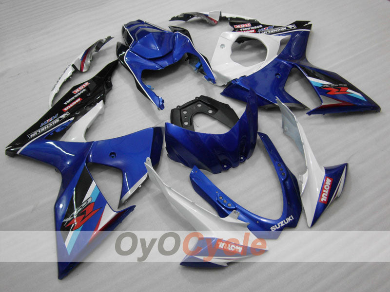 Kit carene a iniezione per GSX R1000 09-16 - Blu, Bianco - Stile Factory, MOTUL #OYO87902868 Immagine principale del prodotto