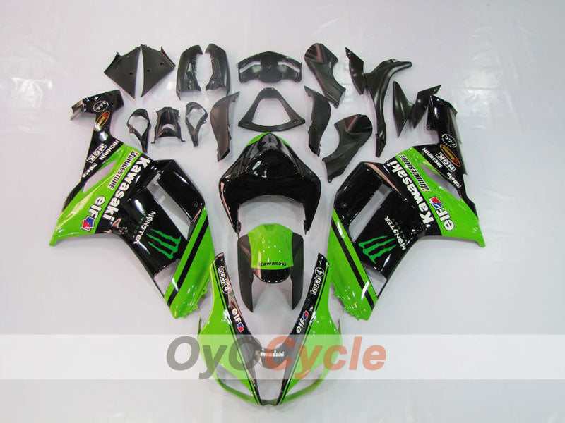 Kit carene a iniezione per NINJA ZX-6R 07-08 - Verde, Nero - Monster #OYO87901950 Immagine principale del prodotto