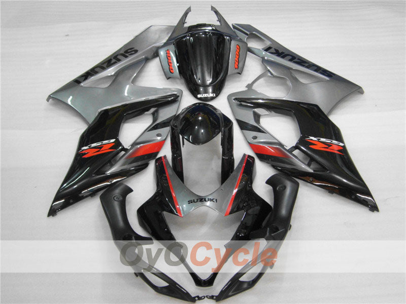 Kit carene a iniezione per GSX R1000 05-06 - Nero, Argento - Stile di Fabbrica #OYO87901980 Immagine secondaria del prodotto