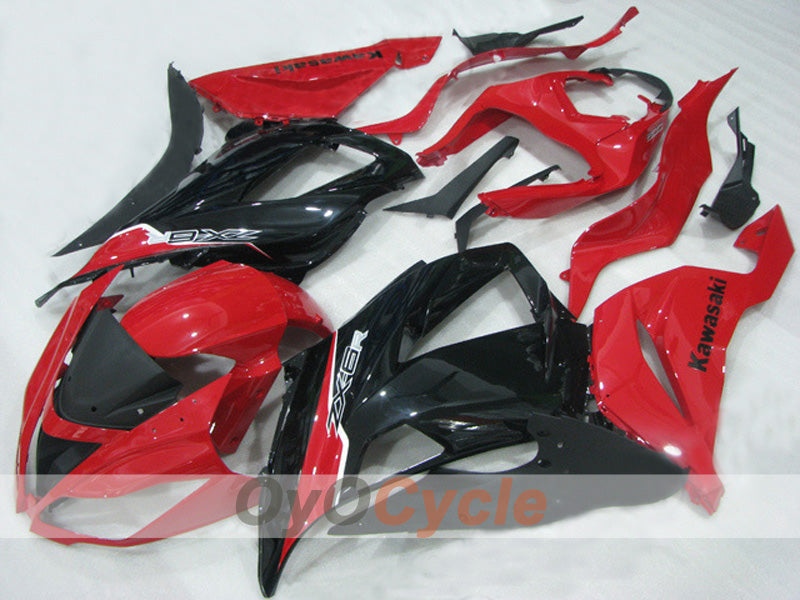 Kit carene a iniezione per NINJA ZX-6R 13-18 - Rosso, Nero - Stile di fabbrica #OYO87903159 Immagine principale del prodotto