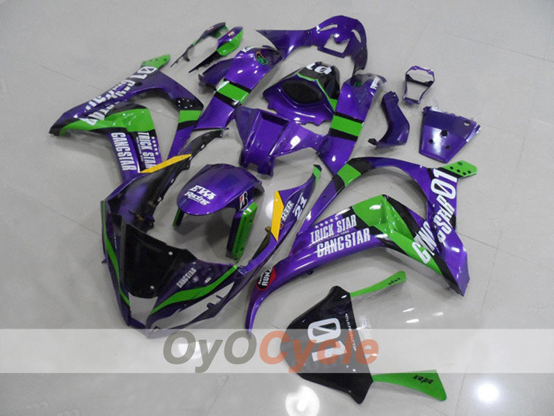 Kit carene a iniezione per NINJA ZX-10R 11-15 - Verde, Viola - Stile di fabbrica #OYO87903130 Immagine principale del prodotto