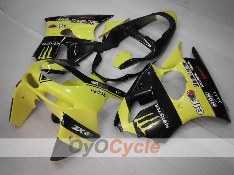 Kit carene per NINJA ZX-6R 98-99 - Giallo, Nero - Monster #OYO87903000 Immagine secondaria del prodotto