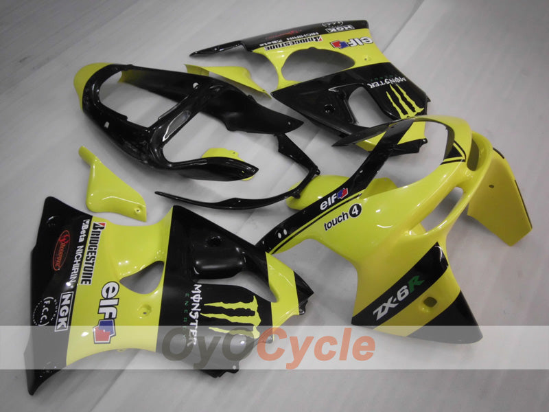 Kit carene per NINJA ZX-6R 98-99 - Giallo, Nero - Monster #OYO87903000 Immagine principale del prodotto