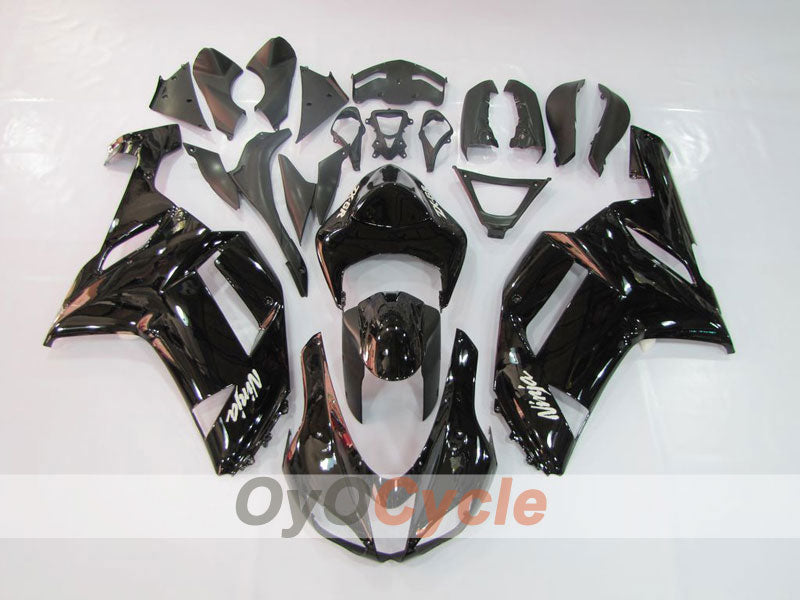 Carene a iniezione per NINJA ZX-6R 07-08 - Nere - Stile originale #OYO87901910 Immagine principale del prodotto