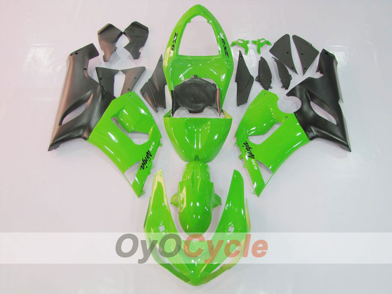 Kit carene a iniezione per NINJA ZX-6R 05-06 - Verde, Nero - Stile di fabbrica #OYO87901847 Immagine principale del prodotto
