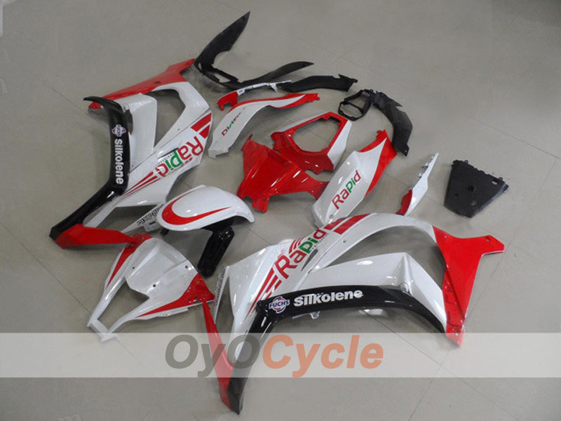 Kit carene a iniezione per NINJA ZX-10R 11-15 - Rosso, Bianco - Stile Fabbrica #OYO87903132 Immagine principale del prodotto