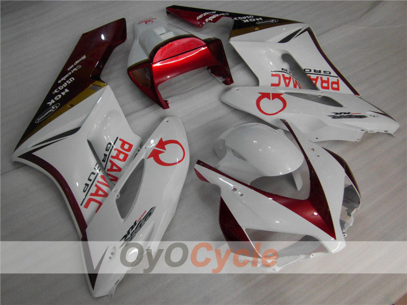 Kit Carene a iniezione per CBR1000RR 04-05 - Rosso, Bianco - PRAMAC #OYO87900524 Immagine secondaria del prodotto