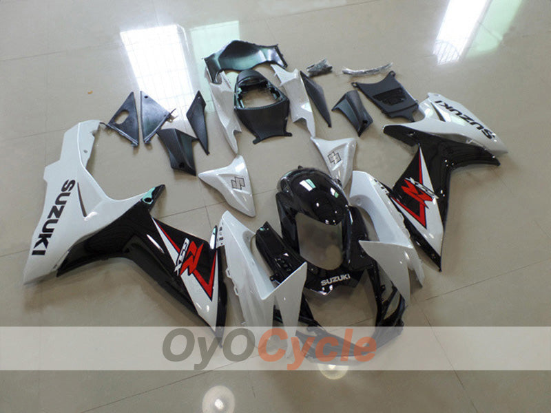 Kit carene a iniezione per GSX R600 11-26 - Bianco, Nero - Stile di fabbrica #OYO87903223 Immagine principale del prodotto