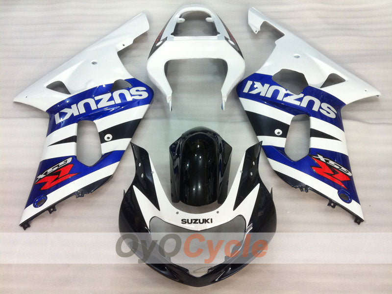 Kit carene a iniezione per GSX R600 01-03 - Bianco, Nero - Stile di fabbrica #OYO87901072 Immagine principale del prodotto