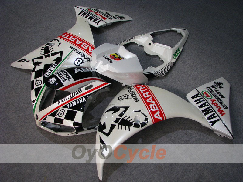 Kit carenatura a iniezione per YZF-R1 09-11 - Nero, Bianco perla - ABARTH #OYO87900884 Immagine principale del prodotto