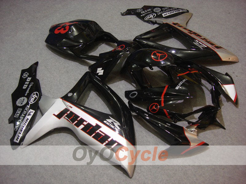Kit carene a iniezione per GSX R750 08-10 - Nero, Argento - Jordan #OYO87901450 Immagine principale del prodotto