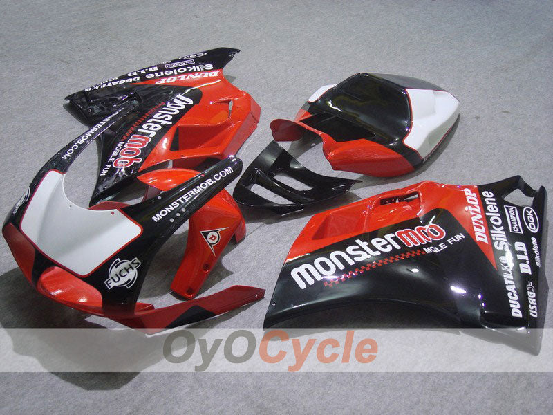 Kit carenatura a iniezione per Ducati 748 del 94-02 - Rosso, Nero - Monstermob #OYO87902071 Immagine principale del prodotto